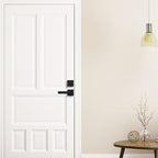 Haidms Black Front Door Lock Set with Deadbolt, Matte Black Exterior Door Handle and Deadbolt Set, Entry Door Locksets, Heavy Duty Zinc-alloyed (3 Pack)