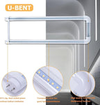 40-Pack T8 U Bend LED Tube Light 2FT 24W (60W Equivalent) U Shaped Bulb 6000K Daylight White 2640lm for Fluorescent Replacement, Dual-End Powered