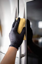 LW Concept - Black Nitrile Examination Gloves - Latex & Powder-Free, Disposable, Strong, Healthcare, Food Handling (Medium)