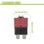 10A DC 12V-32V Manual Reset Circuit Breaker ATC/ATO Low Profile T3 Mini Blade Fuses Breakers for Car Trucks Marine Boat RV Solar and More,2 Pack