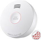 Smoke Detector 10 Year Battery, Smoke Fire Alarm with Photoelectric Sensor, Easy to Install with Magnetic Mount, Smoke Detectors with Silence Button & LED Lights for Home, 1 Pack