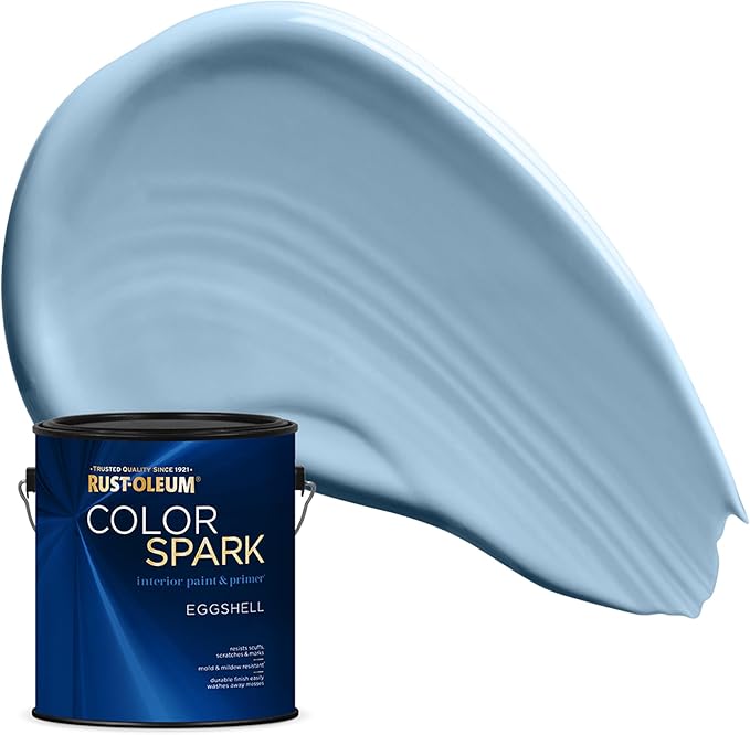 Rust-Oleum Color Spark Interior Paint and Primer in One, Eggshell, Glass Slipper, 1 Gallon