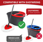 20 Pack Mop Heads Replacements for O-Cedar EasyWring Spin System, Microfiber Spin Head Mop Refills Bulk, Deep Clean, Machine Washable Mop Replacement Heads for Home and Commercial