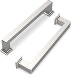 FILTA 5 Inch(128mm) Hole Centers Brushed Nickel Cabinet Pulls(Set of 10),Silver Cabinet Pulls Zinc Alloy Kitchen Cabinet Handles Cabinet Hardware for Cabinets Cupboard Drawer