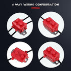 4 Pieces DC 12V - 24V Automatic Reset Circuit Breaker Circuit Breaker with Cover Stud Bolt for Automotive and More (20 Amp)