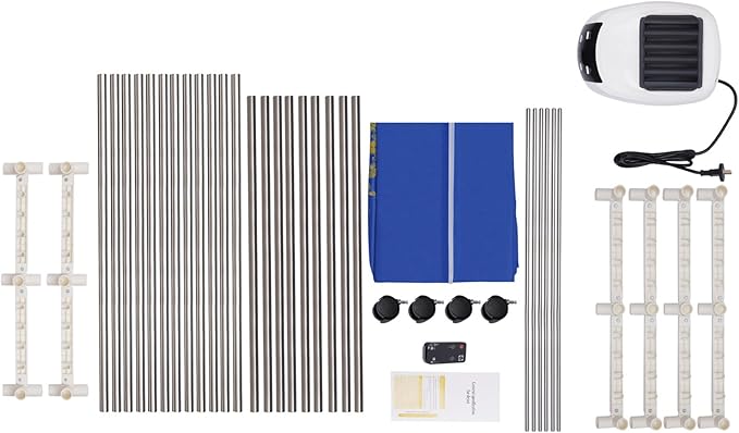 Portable Clothes Dryer, 1200-1500W Electric Dryer Machine with Remote Control & 2-Layer Stainless Steel Tub, Fast-Drying for Apartments, Dorm, RV, Travel