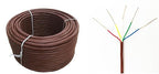 18/5 100ft Thermostat Wire - Solid Copper 18 Gauge 5 Conductors Power Circuit Cable for Heating & air Conditioning Equipment, doorbells and Other Indoor/Outdoor Low Voltage Applications Use