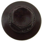 #14 Metal ROOFING SCREWS: (250) Screws x 1-1/2" DARK BROWN Hex Washer Head Sheet Metal Roof Screw. Self starting/tapping EPDM washer. Colored head for corrugated roofing