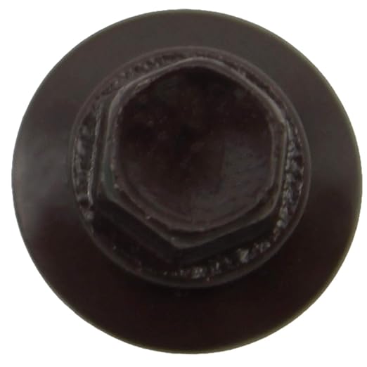 #14 Metal ROOFING SCREWS: (250) Screws x 1-1/2" DARK BROWN Hex Washer Head Sheet Metal Roof Screw. Self starting/tapping EPDM washer. Colored head for corrugated roofing