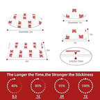 3M Double Sided Adhesive Pads Heavy Duty VHB 2" x 2" 0.025in Thick 40 PCS Square White 4930 Strong Adhesive Mounting Waterproof Foam Tape for Car Home Office Decor