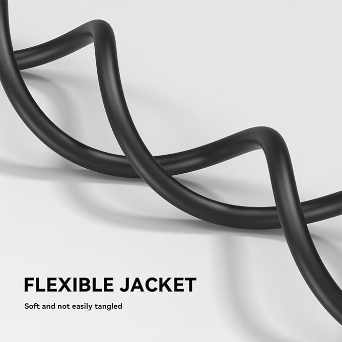 2 Pack 6 ft 14/3C SJTW Appliance and Power Tool Cord, 14 Gauge 3 Prong Heavy Duty Replacement Power Supply Cord Cable, 110V 115V 120V AC Pigtail, 15A, 1875w