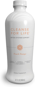Isagenix Cleanse for Life - Detox System Support with Vitamins & Minerals - Support Healthy Metabolism with Antioxidant Supplement - Gluten & Soy Free Cleanse Drink - Peach Mango, 32 Oz
