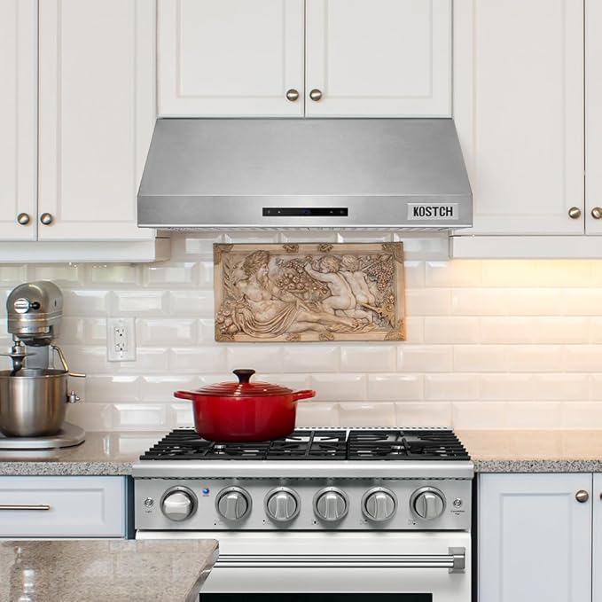 30 inch Pro-Style Natural Gas Range or Liquid Propane Gas Range with 5 Burners, 4.55 cu.ft. Oven & 30 inch Under Cabinet Range Hood in Stainless Steel (Stainless Steel)