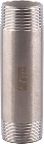 1" X 1" NPT Male Nipple Stainless Steel 304 Cast Pipe Coupling Fitting 4" Length