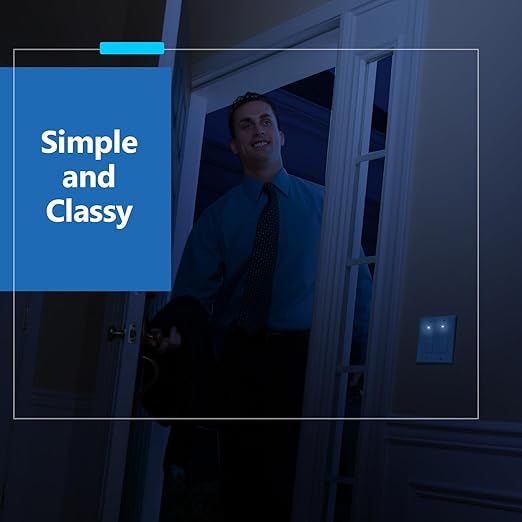 LIDER Minimalist Design Matte Finish Lighted Decorator Switch, Frameless Paddle Light Switch with Locator Light, Grounding Screw, 15A 125V, UL Listed, LS15-1P-W5P, White, 5 Pack