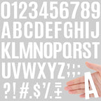 910 PCS 42 Sheets Letter Stickers Large Mailbox Numbers and Letters Self Adhesive Vinyl Waterproof Custom Alphabet Number Stickers for Mailbox Address, DIY Crafts, Door, Windows Decor (3 Inch,White)