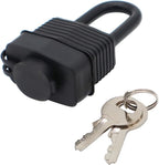 FIGODE® Lock KA#4241, Waterproof Padlocks Keyed Alike for Outdoor use, Covered Heavy Duty Laminated Steel Lock, 1-9/16 Inch. Wide, Long Padlock, Pack of 48