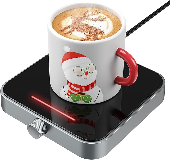 Maestri House Mug Warmer, Electric Coffee Cup Warmer for Desk with 3-Temp Settings,Auto Shut Off, Constant Temperature Heating for Beverage, Milk, Tea and Hot Chocolate at Home & Office (Space Gray)