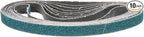 3/8 x 13 Inch Sanding Belt, 10 Pcs 40 Grit Zirconia Knife Sharpener Belts Work Sharpening for Belt Sander Knife Carving Tool Metal Working