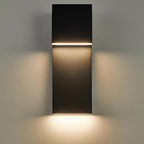Modern LED Outdoor Wall Sconce 17W Integrated LED Outdoor Wall Mount,Anti Rust Textured Black Suit for Wet Locations and All Rooms,Easily Installed in Any Direction.Bulb Included.