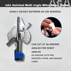 ASA TOOL GBK-84 Black Gold Power-Assisted Raceway Cutter – Effortless Cutting for Tough Jobs