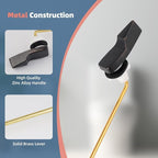 iFealClear 2 Pack Universal Toilet Handle Lever Flush Replacement, Front Mount Toilet Trip Lever Compatible with American Standard, Stainless Steel Flapper Chain, Solid Brass, Oil Rubbed Bronze