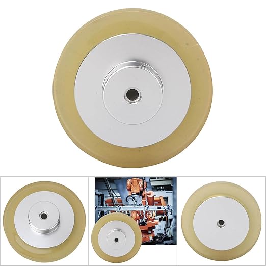 Industrial Encoder Meter Wheel Aperture 6 mm Rotary Encoder Measurement Meter Wheel 200-300mm for Marking Machine Inkjet Printer Aluminum Alloy Rubber(200)