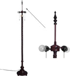 Bieye SS008 Lampshade Support with Finial for Tiffany Style Stained Glass Floor Lamp Table Lamp (G3/8 140mm Crown)