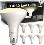 LED Flood Light Bulb Indoor, Dimmable BR30 Recessed Can Light Bulbs, 65 Watt Equivalent Efficient 9W, Warm White 3000K, E26 Standard Base, 800 LM 15000 Hour Lifetime, for Ceiling, Kitchen, 6 Pack
