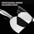 Fishark Putty Knife, 5 Pcs Putty Knife Set, 2" 3" 4" 6" 8" Stainless Steel Scraper, Spackle Knife, Wallpaper Scraper Paint Scraper Tool for Drywall Repair, Removing Wallpaper, Mud, Applying Plaster