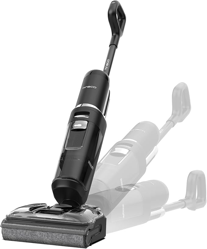 Tineco Floor ONE S7 Stretch Ultra Cordless Wet Dry Vacuum Cleaner, 180°Lay-Flat Anti-Tangle Design, 50 Minutes Runtime, 185℉ Flashdry Self-Cleaning, Dual-Sided Edge Cleaning Floor Cleaner