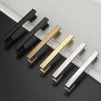 Asidrama 10 Pack 3.75 Inch(96mm) Brushed Brass Kitchen Cabinet Handles, Cabinet Pulls Kitchen Cabinet Hardware for Cupboard Drawer Pulls