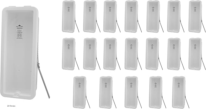 PRO&Family 10 lb Fire Extinguisher Cabinet, White, Modern, Compact, Weatherproof, Freestanding, Office, Utility Room