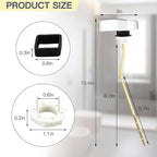 Metal Toilet Handle Replacement, Compatible with TOTO THU068#CP Trip Lvr for St743S, Brass Handle Trip Lever, Side Mount Toilet Handle Tank Flush Lever, Chrome