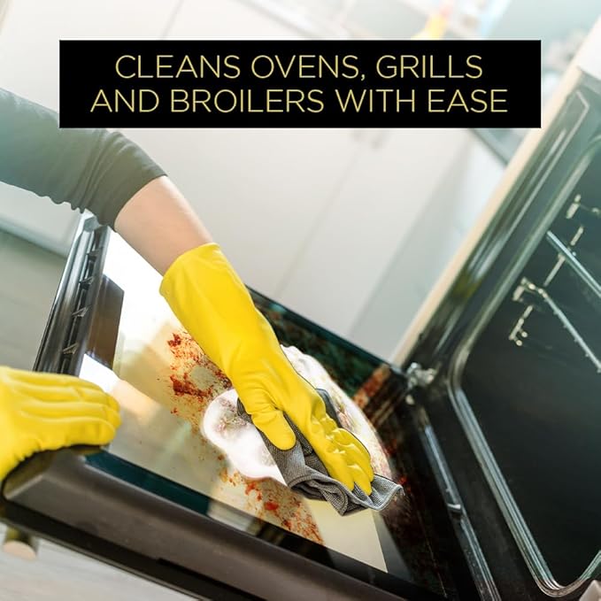 Fuller Brush Self-Scouring Oven Cleaner - Spray On Heavy Duty Cleaner for Ovens Broilers and Barbecue Grills Efficiently Cuts Through Grease Grime Spills and Splatters with Minimal Scrubbing