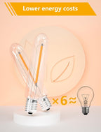 12 Pack LED T13 Replacement Light Bulbs for S14 Outdoor String Lights, 0.6W Night Lights Bulb Equivalent to 11W Incandescent Bulb, 2700K Warm White, E12 Candelabra Bulbs Dimmable