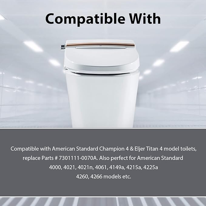 Flush Valve Seal for American Standard and Eljer Toilet, 3 Pack Toilet Parts for 7301111-0070A Upgraded Silicone Material Flush Valve Replacement Kit Gasket Ring for Champion 4 and Eljer Titan 4