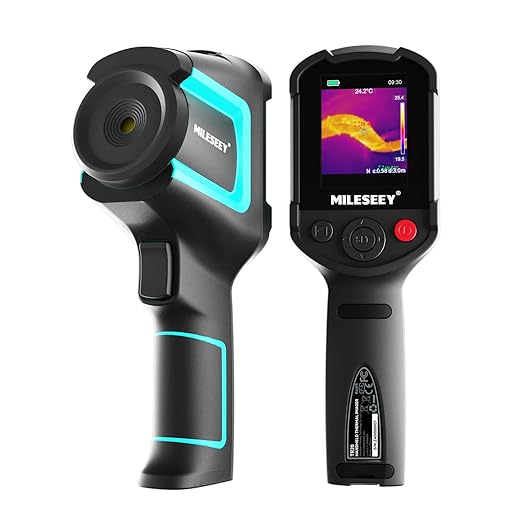 MiLESEEY TR20 Thermal Imaging Camera, 320 x 240 Resolution, 50Hz Refresh Rate, NETD ≤40mk, Portable Handheld Infrared Thermal Imaging Camera with Auto Hot/Cold Spot Tracking