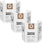 3 Pack VF3502 Shop Vac Bags, Compatible with Ridgid Vacuum 12-16 Gallon, Replacement Fiter Bags, 23743 VF3502 High Efficiency Dust Bags