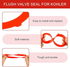 5 Pack Flush Valve Seal for Kohler,Toilet Tank Parts GP1059291 Silicone Replacement - Upgraded Leak-Proof Gasket Seal Kit Compatible with Kohler Canister, K-GP1059291