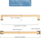 10 Pack 7.5 Inch Cabinet Handles - Champagne Bronze Cabinet Pulls for Kitchen and Dresser