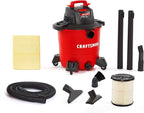 CRAFTSMAN CMXEVBE18690 9 Gallon 4.25 Peak HP Wet/Dry Shop Vac, Portable Shop Vacuum Wet and Dry with Filter, Dust Bag, Dusting Brush, Hose and Attachments for Home, Garage and Automotive Cleaning