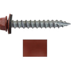 #14 Metal ROOFING SCREWS: (250) Screws x 1-1/2" RED Hex Head Sheet Metal Roof Screw. Self starting/tapping metal to woodsheet metal siding screws with EPDM washer. for corrugated roofing