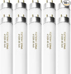 F32T8/841 32W 48 Inch T8 Fluorescent Tube Light Bulb, T8 Fluorescent Bulbs 4 Foot, 4ft Light Bulb, 4100K Cool White, 2850 Lumens, G13 Medium Bi-Pin Base,10 Pack