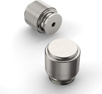 Amerdeco 10 Pack Brushed Satin Nickel Knurled Cabinet Knobs Kitchen Cabinet Pulls for Drawer Dresser, Cupboard and Wardrobe ZH0031