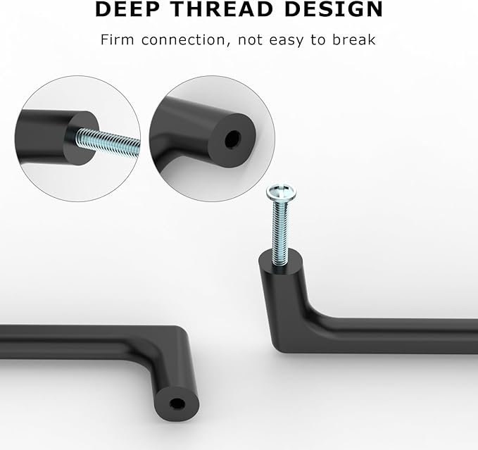 10 Pack Matte Black Cabinet Pulls 7.5 Inch Kitchen Cabinet Handles Cabinet Hardware Kitchen Handles for Cabinets Cupboard Handles Black Dresser Pulls Drawer Handle