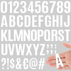 2142 PCS 42 Sheets Letter Stickers Mailbox Numbers and Letters Self Adhesive Vinyl Waterproof Alphabet Number Stickers for Mailbox Address,Craft,Water Bottles, Sign, Door, Home Decor (2 Inch,White)