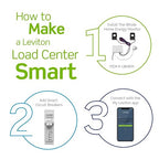 Leviton 2nd Gen Smart Circuit Breaker with Remote Control, GFCI, 2-Pole 15 Amp, 120/240-Volt and 120/208-Volt, 10kA Interrupt Rating, LB215-GST