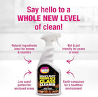 Quick 'n Brite Fireplace Glass Cleaner 24oz, Nonabrasive Cleaning Spray for Oven, Cooktops, Ceramic-Glass, Microwave Glass