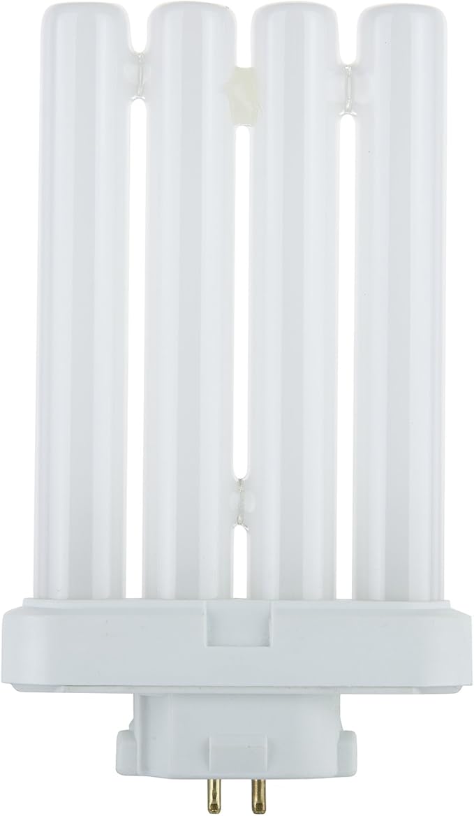 Sunlite FML27/30K Quad Tube Plug-in Compact Fluorescent Light Bulb, FML 4-Pin, 27 Watts, 1500 Lumens, 3000K Warm White, 4-Pin (GX10q4) Base, 120 Volts, 1 Pack